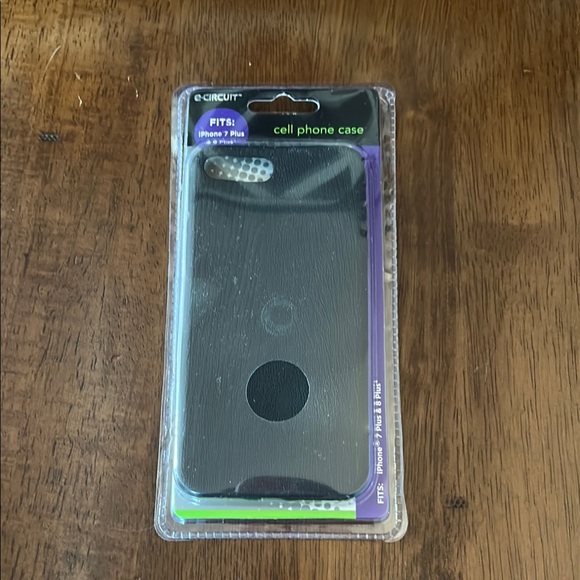 Black Cell Phone Case for iPhone 7 Plus/8 Plus - Picture 1 of 2